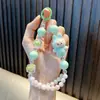 Colgante de Cadena para Teléfono de Conejo Afelpado Colgante para Bolso de Mejor Amiga Llavero Acrílico Regalo Productos Pequeños de Yiwu