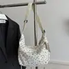Bolsa de Ombro/Axila Corduroy Artística Estilo Coreano 2026 Nova Laço Moda Casual Simples para o Dia a Dia