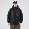 Jaqueta de Montanhismo com Capuz Estilo Danbaoni, Jaqueta de Trabalho Masculina Estilo Americano, Corta-vento de Manga Longa, Estilo Primavera
