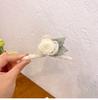 Rosa Rocío de la Mañana ~ Pasador Súper Hada Elegante Pinza de Tiburón para la Parte Posterior de la Cabeza Femenina Accesorios para el Cabello Pinza Elegante Pinza Grande