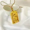 Tienda de Oro Mismo Estilo Alta Retención de Color Dragón Dorado Antiguo Colgante Ábaco para Hombres y Mujeres, Colgante Zodiaco Dragón Colgante Ábaco Al por Mayor