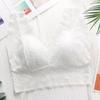 Novo Top com Alça Larga de Renda Costas Bonitas Tubo Torácico com Base de Almofada no Peito Anti-deslizamento Sutiã de Alça Leve Roupa Íntima para Dormir para Mulheres