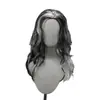 Producto Nuevo Transfronterizo Europeo y Americano Peluca Cosplay de Hombre Lobo Vampiro Blanco y Negro Lado Partido Estilo Largo Destacados de Halloween Fiesta Peculiar