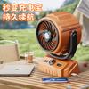 Ventilador Oscilante Exterior de Alta Velocidad 100 Velocidades Modelo Nuevo 2026 Transfronterizo 6 Pulgadas con Iluminación, Pantalla Digital, Ventilador de Camping de Gran Capacidad