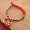 Festival del Bote Dragón Festival del Bote Dragón Adulto Cuatro Colores Zongzi Pulsera Colorida para Niños Hecha a Mano Tejido para Bebé Transferencia Cuerda Roja Lote Cuerda de Mano