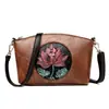 Bolso de Hombro Único Floral para Mujer Tendencia Nacional Transfronteriza 2026 Nuevo Boston Bolso de Gran Capacidad Bolso Cruzado Casual