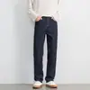 Ropa de Hombre OT Otoño/Invierno Jeans de Mezclilla Lavada para Hombre Pantalones Casuales Rectos Sueltos Diarios de Moda Mezclilla Cruda