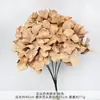 Ramo de Cinco Cabezas de Hortensias Artificiales con Acabado de Alta Gama, Adecuado para Arreglos Florales de Boda, Decoración de Hoteles y Hogares, y como Accesorio de Fotografía