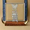Accesorios de imán para refrigerador de la etnia Miao, piezas estilo chino de fénix y mariposa imitación plata, estilo étnico de plata Miao de nicho, pavo real, área escénica de Guizhou
