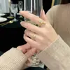 Dulce y Fresco, Estilo Lujo Ligero, Anillo Abierto de Serpiente con Forma de Moneda para Mujer, Diseño de Nicho, Sensación de Alta Gama, Apilable, Personalizable, Anillo Versátil