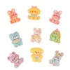 Bestseller transfronterizo lindo animal de dibujos animados oso, conejo, perro accesorios de resina DIY pegamento de crema pinzas para el pelo y parches para accesorios del cabello