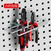 Ganchos de Metal para Tablero Perforado con Agujero Cuadrado Tablero de Pared para Colgar Herramientas Estante de Herramientas Hardware Accesorios Estante de Almacenamiento Organizador