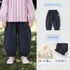Calça Outono Jerry para Bebês Meninas Calças Casuais Infantis Calça Jogger 100% Algodão Calça Lanterna para Bebês Roupa de Outono para Bebês