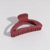 Coreano semi-redonda Coringa Grab Clip Simples atmosférico oco Cabeça Shark Clip Frosted moda acessórios de cabelo por atacado