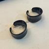 Otoño e Invierno nuevos aretes de esmalte de chocolate diseño nicho círculo irregular exagerado aretes de aro C aretes