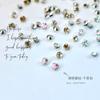 Joyería de diamantes para decoración de uñas Shiyue Face Fantasy, cristal multifacético, luz de luna, diamante puntiagudo, nueva y popular decoración de uñas con diamantes