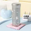Mini Garrafa Térmica de Titânio Puro de Bolso, Copo de Água Antibacteriano de Pequena Capacidade, Bonito e Estiloso para Meninas, Copo de Titânio de Luxo de Alta Qualidade Qz