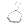 Pulsera de estilo francés de lujo ligero, exquisita, de moda, con circonitas completas, diseño de estrella extraíble, única y elegante con un toque de alta gama, joyería súper brillante