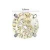 Binkes Serie Fresca de Verano Amarilla Zirconia Brillante Aleación de Titanio Joyería Cabeza de Repuesto para Aretes de Lóbulo, Piercings de Labio y Piercings de Nariz