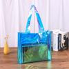 Bolsa Láser Personalizada Bolsa de Satchel Transparente de Plástico Pvc Bolsa de Gelatina Bolsa de Regalo Logo Personalizado Bolsa Láser Colorida