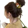 Diadema de Pompones de Calabaza Súper Linda para Mujer, Accesorio para el Cabello de Alta Gama para Otoño e Invierno, Diadema para Moño, Goma Elástica para el Cabello