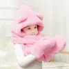 Conjunto de Gorro, Bufanda y Guantes para Niños para Otoño e Invierno, Conjunto de Tres Piezas de Felpa para Niños y Niñas, Estilo Padre-Hijo, Engrosado y Cálido