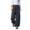 Calça Casual Longa Hasselblad para Homens e Mulheres, Primavera e Outono, Perna Reta, Blocos de Cor, Costura, Design Solto, Calça de Moletom para Casal