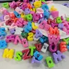 Contas Redondas com Furo Grande de 6-16mm Cor Macaron Contas Acrílicas Materiais para Miçangas DIY Artesanal Infantil Cor Doce Contas Soltas