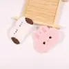 Acessórios de vestuário para outono e inverno chapéu cachecol adesivos de tecido decorativos patch bordado de cabeça de animal de desenho animado fofo