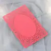 Papel Pérola Vazado com Pequenos Furos Que Não Amarelam, Cartão de Renda a Laser, Caderno com Borda de Renda, Papel de Recorte, Cartão Postal Flor Cortada