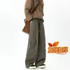Pantalones casuales para hombre, primavera y otoño, corte holgado, pantalones de trabajo modernos, estilo americano, alta costura 2026, talla grande, pantalones largos de pierna ancha