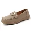 Nuevos mocasines de ajuste ancho, zapatos planos casuales para mujer, zapatos tipo mamá de superficie suave y suela blanda, mocasines cómodos de talla grande para mujer