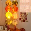 Decoraciones para el Festival de Medio Otoño 2026, Faroles de Papel Plegables Estilo Chino, Acertijos de Faroles, Montaje de Escena de Ambiente del Festival de Faroles para el Hogar y Centros Comerciales