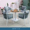 Móveis de Mesa e Cadeira para Exterior Hotel B&B Terraço Cadeira de Rattan Impermeável Banho de Sol Pátio Jardim Varanda Combinação de Mesa e Cadeira de Lazer