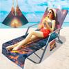 Capa Exclusiva para Cadeira de Praia Transfronteiriça Capa para Cadeira de Praia de Microfibra Bolsa Série Estrela do Mar Impressão Digital 3D A partir de Uma Peça
