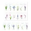 Adesivo Selante para Caixa de Avião Rosa Obrigado Oval Inglês Thankyou Adesivo Decorativo de Flor para Selar Caixa de Presente
