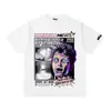 Camiseta Unisex Casual Suelta de Manga Corta con Cuello Redondo, Estilo Ins Trendy, Estrella del Infierno, High Street, Lavada Retro Vintage, Verano