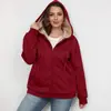 Amazon transfronterizo Europa y Estados Unidos nuevo comercio exterior mujeres en stock invierno explosiones cálido felpa abrigo con capucha