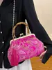 Bolso de Mano Cruzado al Hombro Estilo Chino Bolso Bordado con Perlas Bolso Nuevo Estilo Chino Bolso de Cena Retro Bolso de Mano Bolso de Mujer