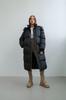 Abrigo acolchado de algodón con capucha y manga larga para mujer, moda informal, otoño e invierno, 2023