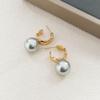 Brincos de verificação elegantes coreanos brincos femininos ins nicho brincos grande marca estilo N0929