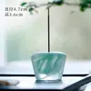 Porta incienso de vidrio transparente, recipiente mini para incienso, quemador de incienso para sala de té, accesorio de incienso, adorno de aromaterapia, tapa de vidrio con soporte