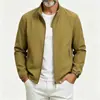 Otoño Transfronterizo Amazon Chaqueta 3D para Hombre Nueva Chaqueta Deportiva Casual para Hombre Chaqueta de Color Sólido Deportes al Aire Libre