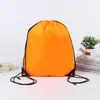 En stock Paquete de Poliéster en Blanco Bolsillo de Paquete Mochila con Cordón Publicitaria Deportiva para Maratón Mochila de Almacenamiento Deportiva Bolsa Impresión
