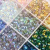 K9 Premium Cuentas Planas Guohua 4/6/8mm Ruedas Austriacas Cristal Swarovski Color AB Cuentas Espaciadoras Hecho a Mano DIY