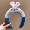 Parque de Atracciones Zootopia Nick Zorro Judy Coneja Diadema de Peluche Femenina Linda Dibujo Animado Diadema Diadema para la Cara