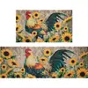Felpudo Decorativo Navideño Transfronterizo Alfombra Larga de Cocina Absorbente de Aceite Felpudo Antideslizante Resistente a la Suciedad para Puerta para Pelo