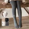 Nuevos Leggings Ajustados para Niñas de Primavera y Otoño con Diseños de Letras y Corazones, Medias Versátiles Delgadas de Felpa Estilo Coreano para Niños Pequeños y Niños Pequeños al por Mayor