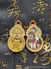 Wutai Mountain New Gourd Wuye Pingente Thangka Buddha Pingente Colar Sorte Pintado à Mão Dupla Face Feito à Mão