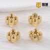 Fivela Magnética de Ouro 18K Retém a Cor Cobre Banhado a Ouro Real Fivela Cilíndrica de Ferro Pulseira Colar Final DIY Acessórios Feitos à Mão